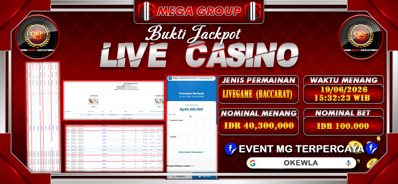 Bukti JP situs Okewla hari Jumat, 19 Juni 2026
